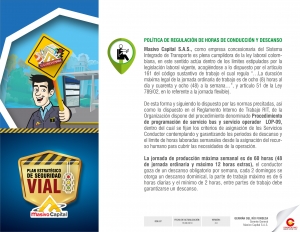 Política de regulación horas de conducción y descanso